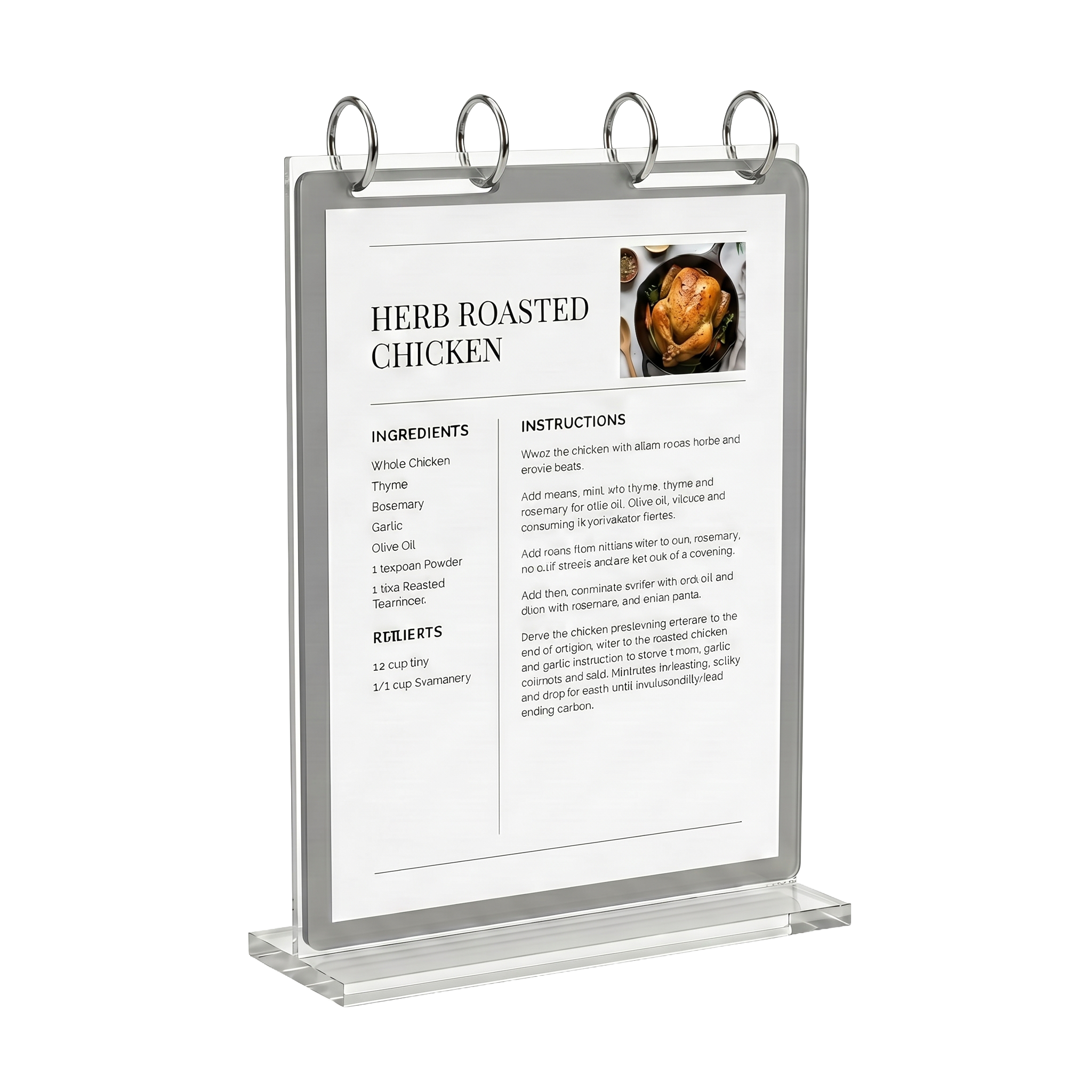 Flip Acrylic Sign Holder