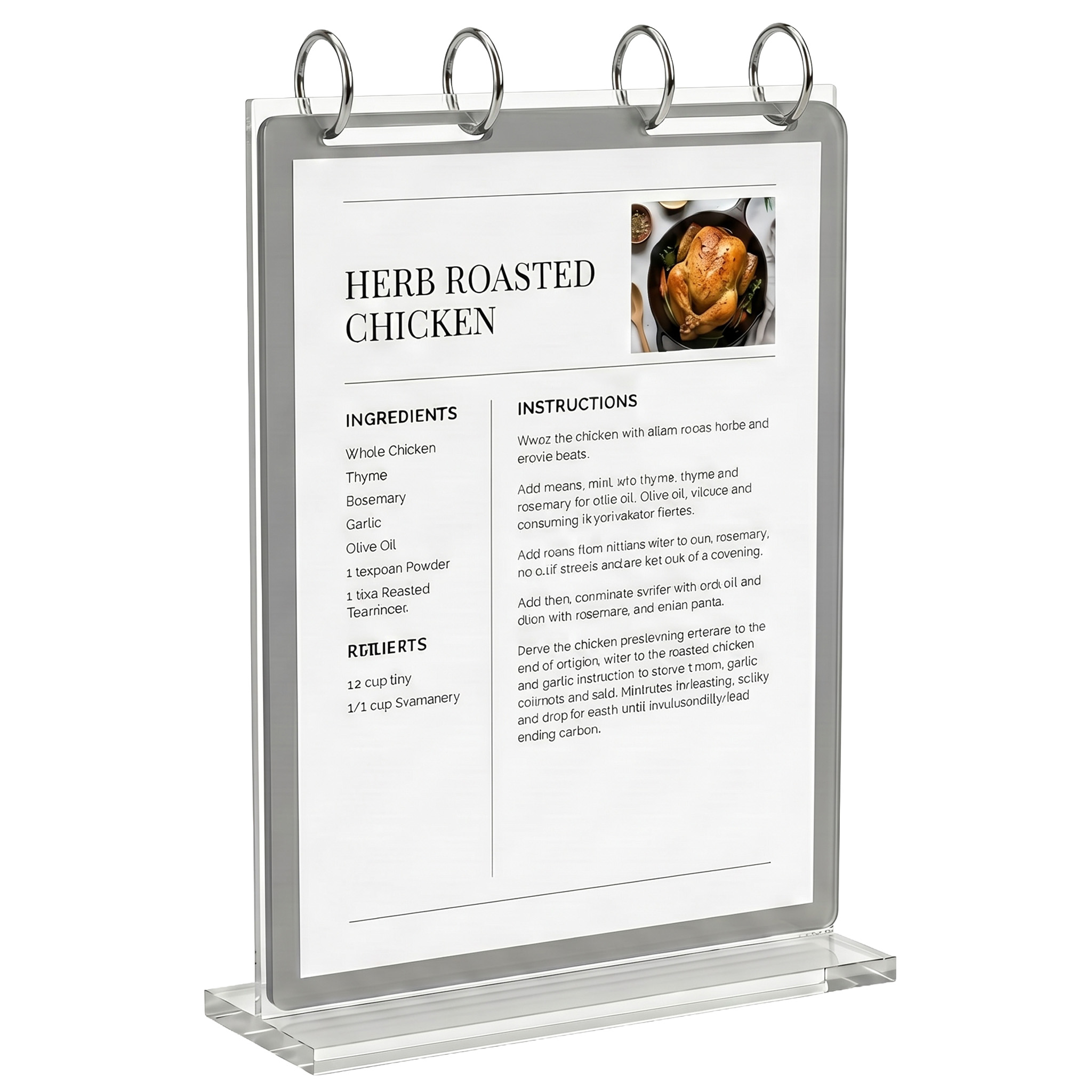 Acrylic Flip Sign Holder