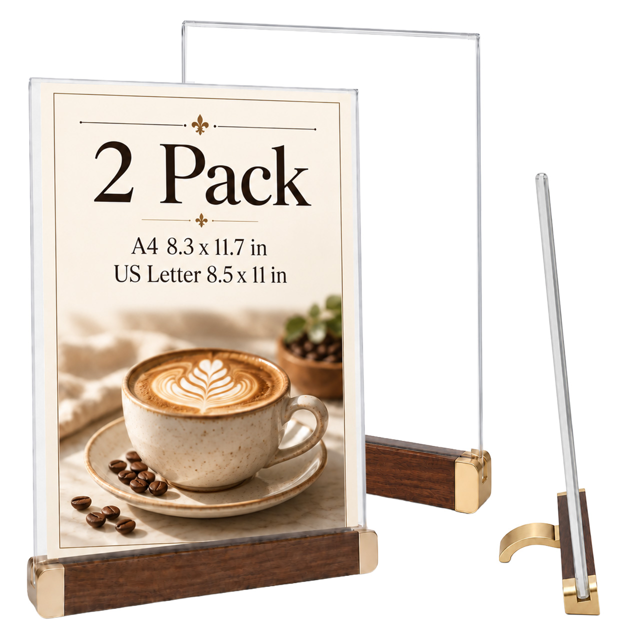 L-Shaped Acrylic Sign Holder